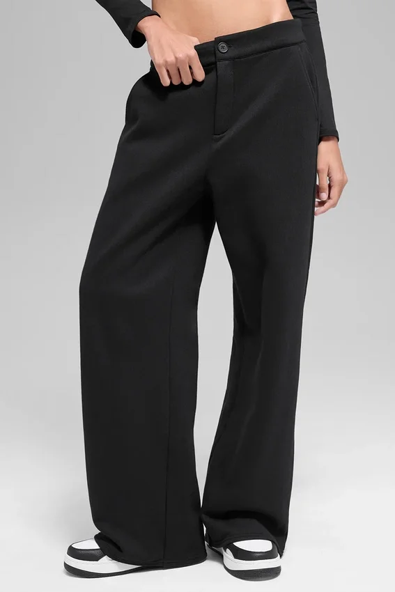 High-Waist Joggingbroek – Zwart