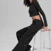 High-Waist Joggingbroek – Zwart