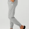 High-Waist kasjmier Jet Set-broek - Dove Grey Heather