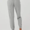 High-Waist kasjmier Jet Set-broek - Dove Grey Heather