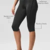 High-Waist Line-up Capri - Zwart