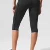 High-Waist Line-up Capri - Zwart