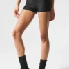 High-Waist Line-up Korte broek - Zwart