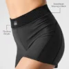 High-Waist Line-up Korte broek - Zwart