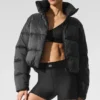 High-Waist Line-up Korte broek - Zwart
