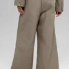 High-Waist Main Character Wide Leg Trouser – Light Cocoa