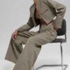 High-Waist Main Character Wide Leg Trouser – Light Cocoa
