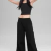 High-Waist Main Character Wide Leg Trouser - Zwart