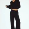 High-Waist Northstar Straight Leg Pant – Zwart