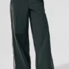 High-Waist Origin Wide Leg Track Pant - antracietgroen