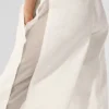 High-Waist Origin Wide Leg Track Pant - ivoor