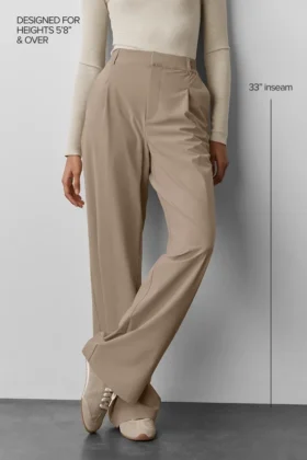 High-Waist Pursuit Trouser (Long) – Gravel