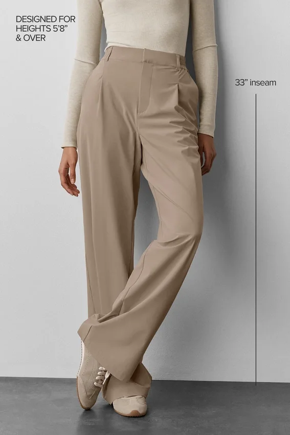 High-Waist Pursuit Trouser (Long) - Gravel