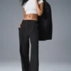 High-Waist Pursuit Trouser (Long) - Zwart