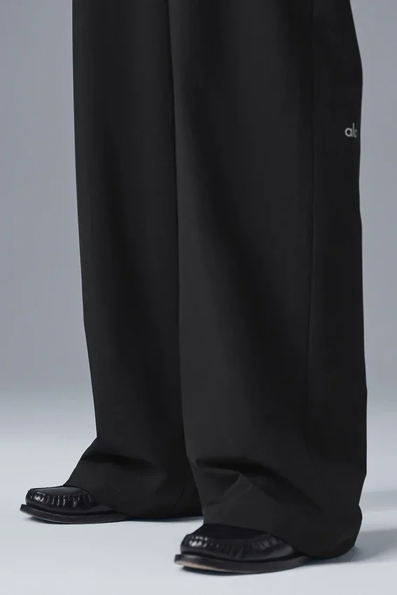 High-Waist Pursuit Trouser (Long) - Zwart