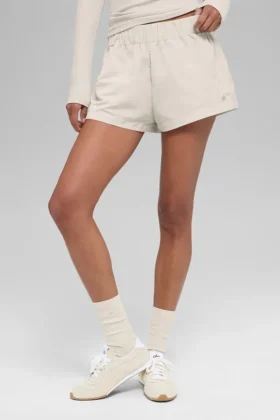 High-Waist Socialite-korte broek – Bone