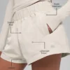 High-Waist Socialite-korte broek – Bone