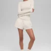 High-Waist Socialite-korte broek – Bone
