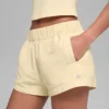 High-Waist Socialite-korte broek - Candlelight Yellow