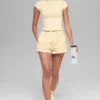 High-Waist Socialite-korte broek - Candlelight Yellow