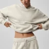Hoodie met krijtstreep - Beige krijtstreep