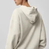 Hoodie met krijtstreep - Beige krijtstreep