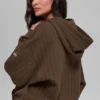 Hoodie met krijtstreep - Espresso-krijtstreep