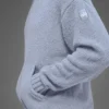 Hoodie van gebreide stof met textuur - Winter Frost