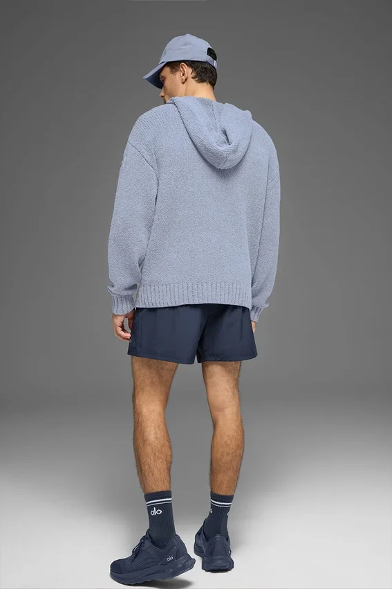 Hoodie van gebreide stof met textuur - Winter Frost