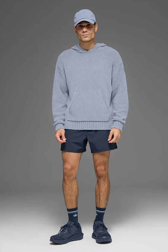 Hoodie van gebreide stof met textuur - Winter Frost