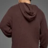 Hoodie van gestructureerd breiwerk - Brownstone