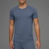 Idol T-shirt met ronde hals en korte mouwen - Bluestone
