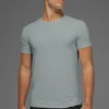 Idol T-shirt met ronde hals en korte mouwen - Lunar Grey