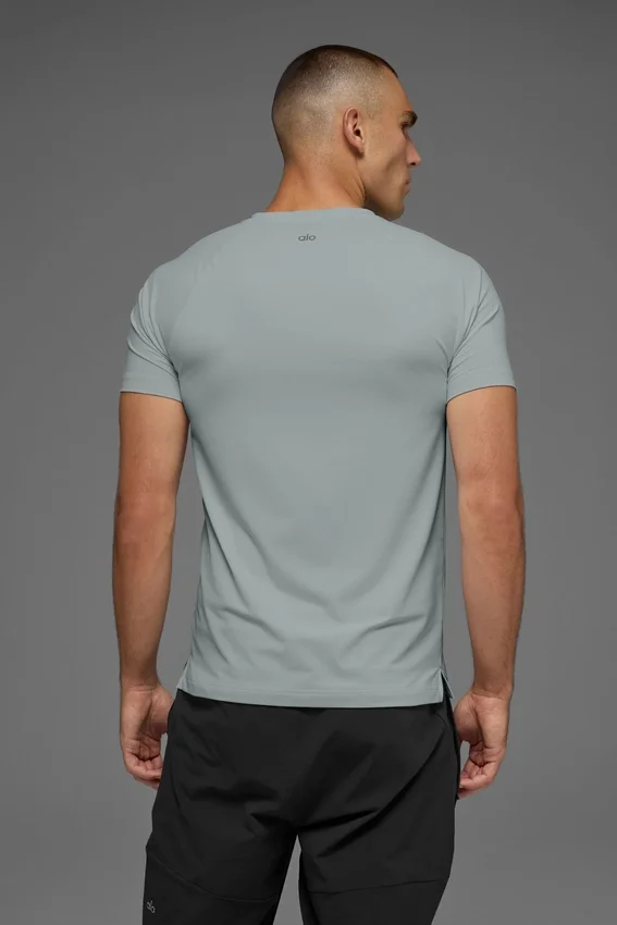 Idol T-shirt met ronde hals en korte mouwen - Lunar Grey