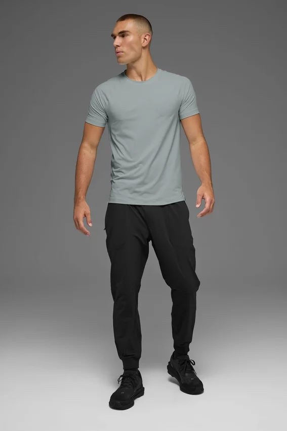 Idol T-shirt met ronde hals en korte mouwen - Lunar Grey