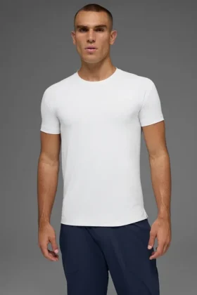 Idol T-shirt met ronde hals en korte mouwen - White