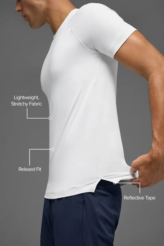 Idol T-shirt met ronde hals en korte mouwen - White