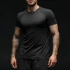 Idol T-shirt met ronde hals en korte mouwen - Zwart