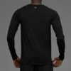 Idol T-shirt met ronde hals en lange mouwen - Zwart