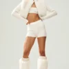Kasjmier High-Waist Embrace-korte broek - Ivory