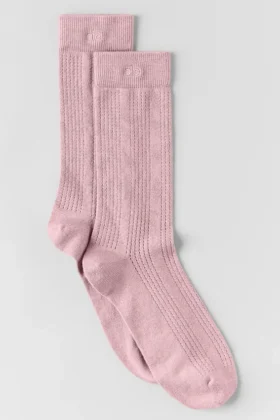 Kasjmier mesh-sok - Vintage roze