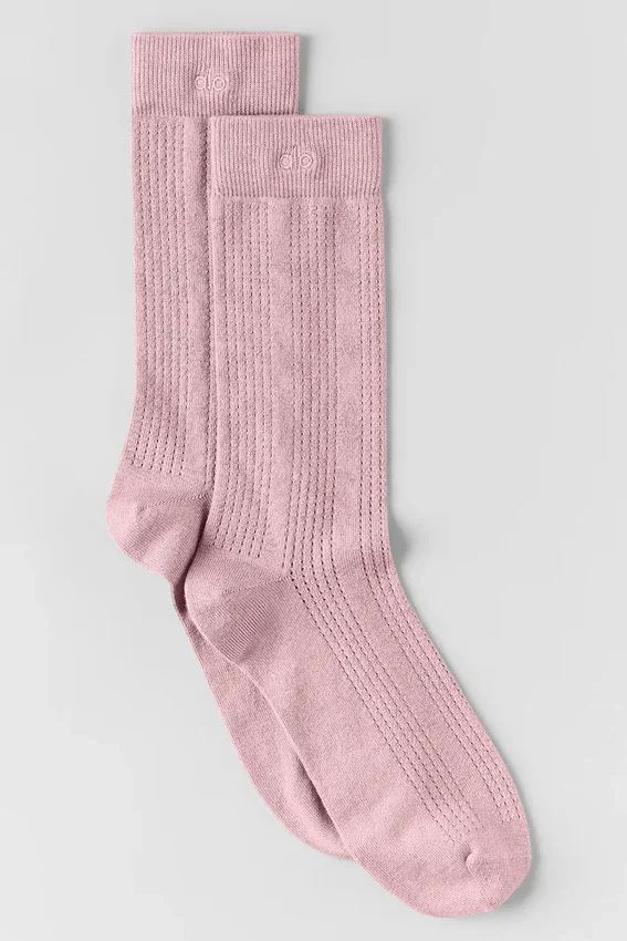 Kasjmier mesh-sok - Vintage roze
