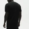 Katoen-kasjmier Ever Soft T-shirt met korte mouwen en ronde hals - Zwart