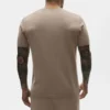 Katoen-kasjmier Ever Soft T-shirt met korte mouwen – Gravel