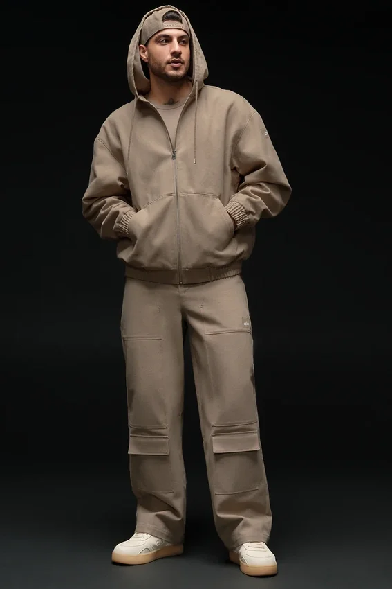 Katoenen canvas timmermansbroek - Gravel