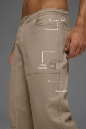 Katoenen canvas timmermansbroek – Gravel