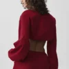 Katoenen cropped Real Deal-shirt met lange mouwen – Summer Romance Red