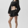 Katoenen High-Waist Real Deal-korte broek - Zwart