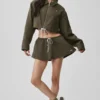 Kort 'Fan Favorite'-jas met doorlopende rits - Olive Tree