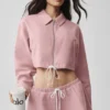 Kort 'Fan Favorite'-jas met doorlopende rits - Vintage Pink